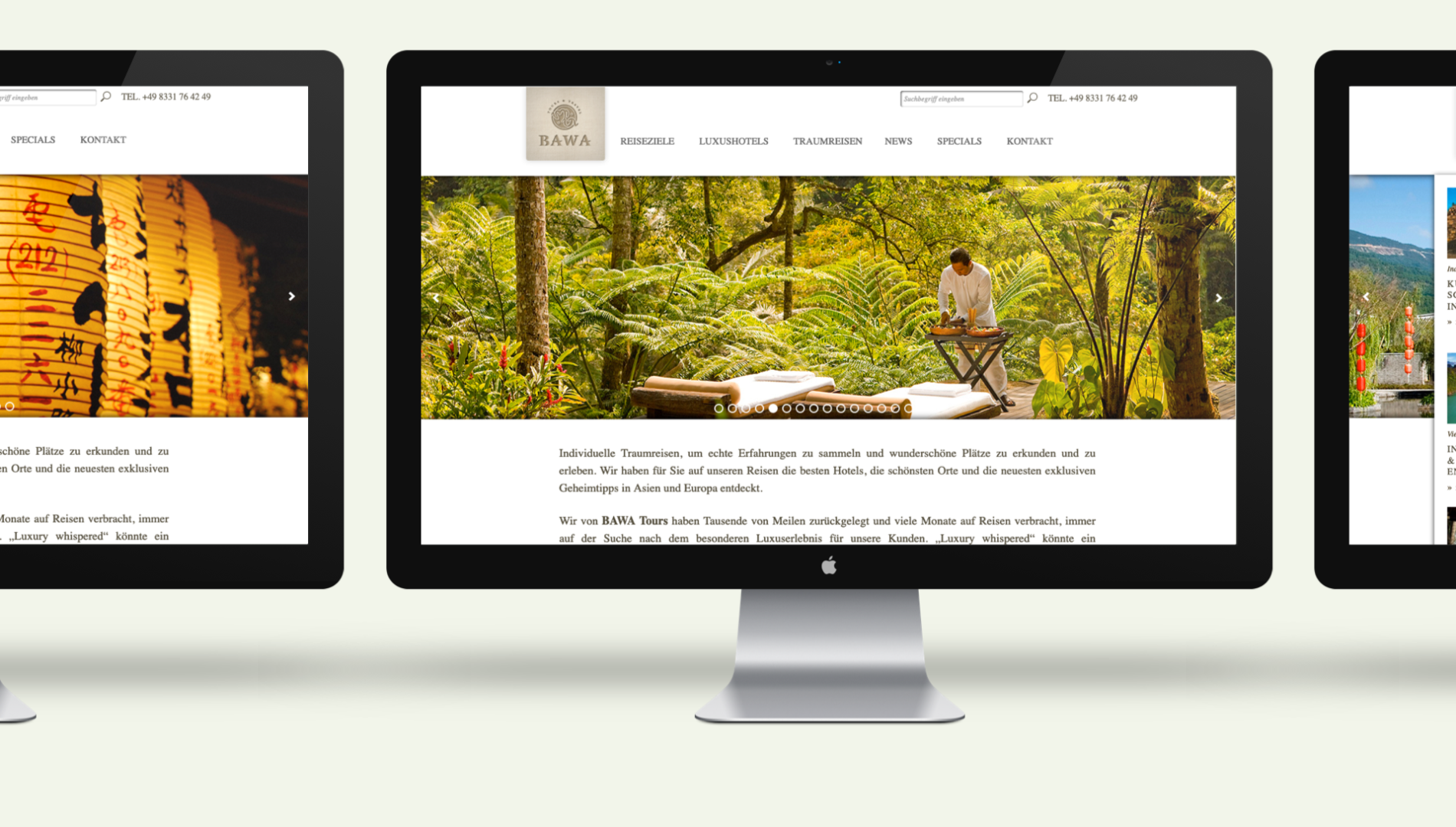 Moderner Internetauftritt mit Word-Press Content-Management-System und responsive Webdesign von der Designagentur das formt aus München