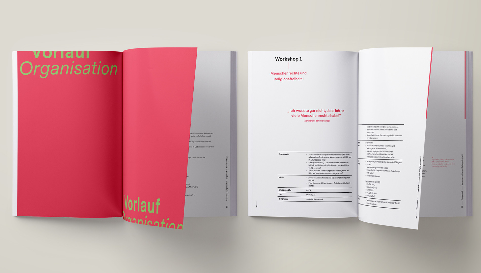 Broschüre mit Print- und Editorial Design der Designagentur das formt aus München