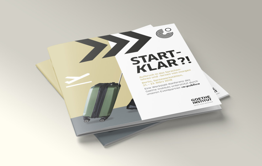 Corporate Design, Messedesign, Orientierungssystem und Printbroschüre von der Designagentur das formt aus München