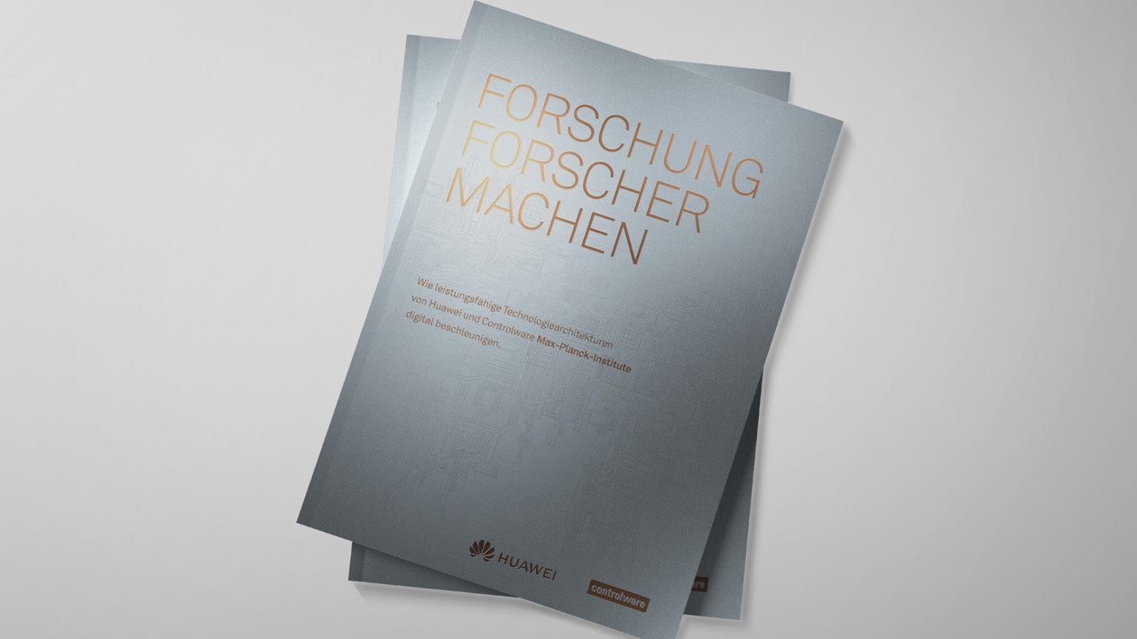 Hochwertig veredelte Broschüre für Hauwei mit Design von das formt - Designagentur aus München