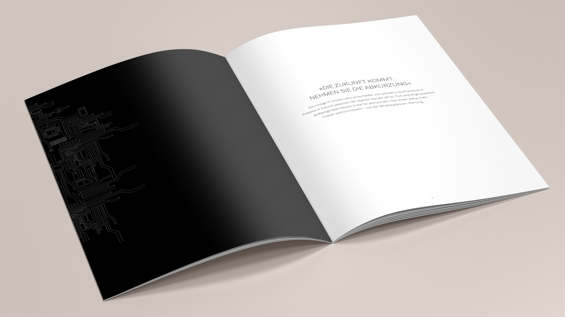 Hochwertige Broschüre für Hauwei mit Editorial Design von das formt - Designagentur aus München