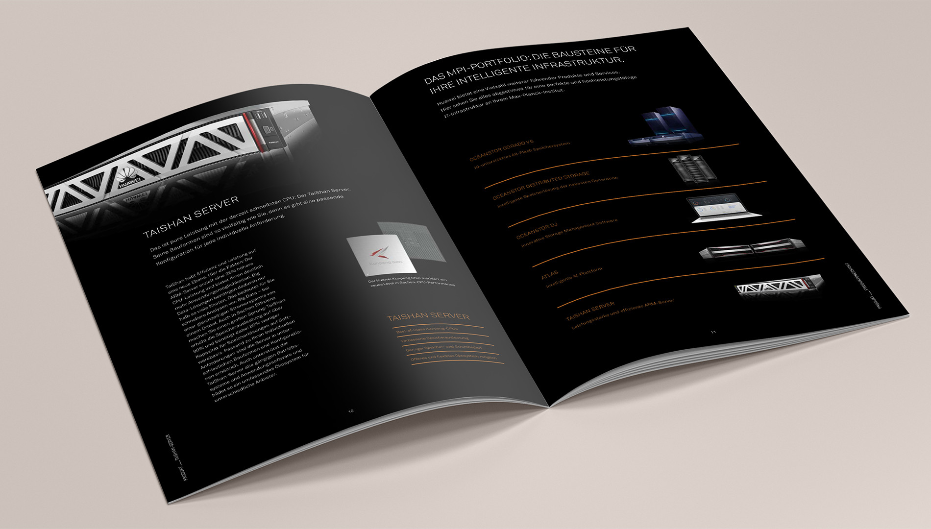 Hochwertige Broschüre für Hauwei mit Editorial Design von das formt - Designagentur aus München