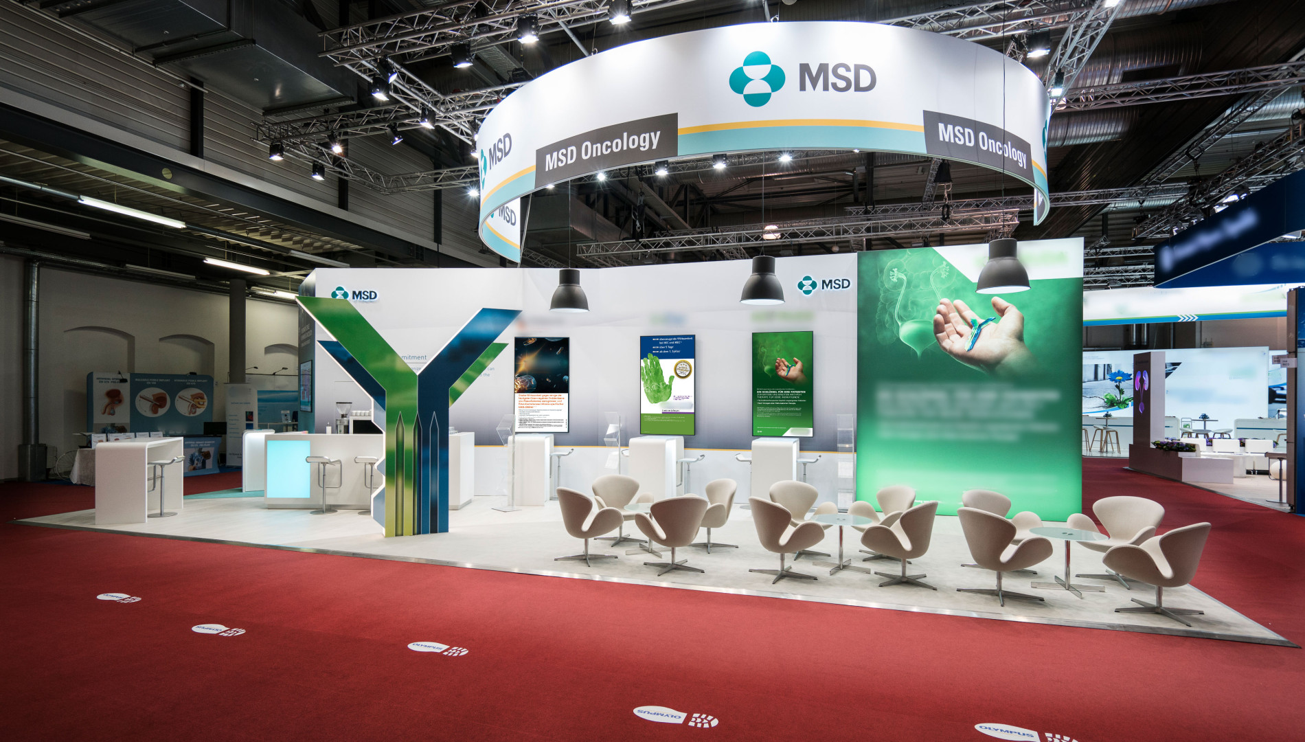 Messedesign für die MSD Sharp & Dohme GmbH von der Designagentur das formt aus München