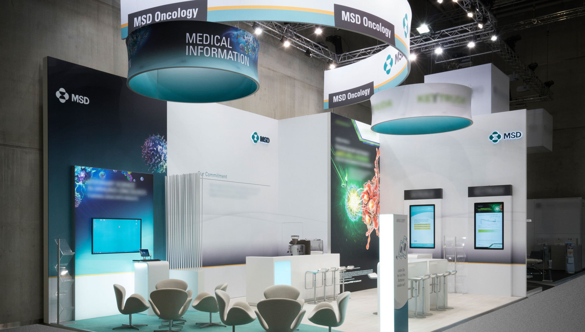 Messedesign für die MSD Sharp & Dohme GmbH von der Designagentur das formt aus München