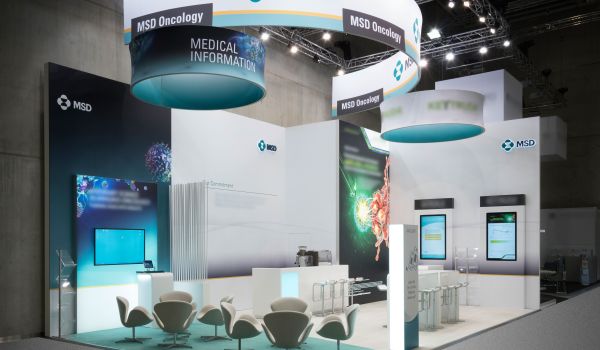 Messedesign für die MSD Sharp & Dohme GmbH von der Designagentur das formt aus München