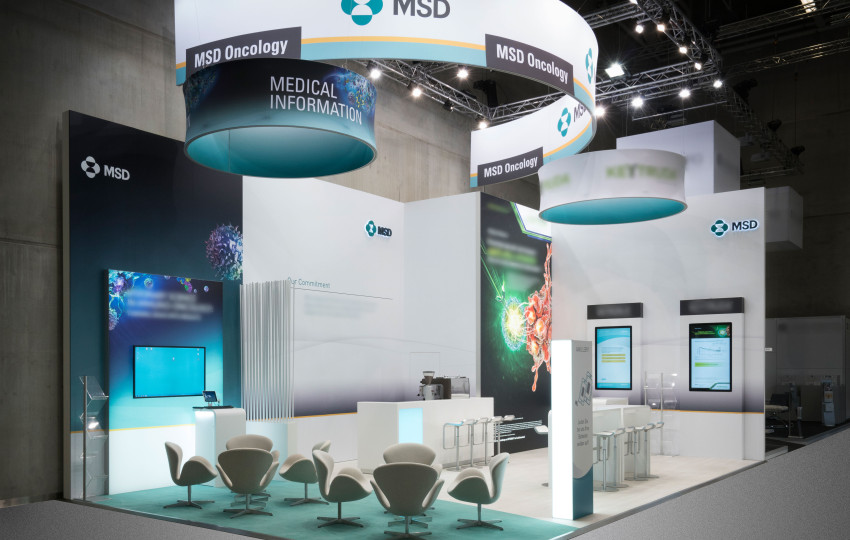 Messedesign für die MSD Sharp & Dohme GmbH von der Designagentur das formt aus München