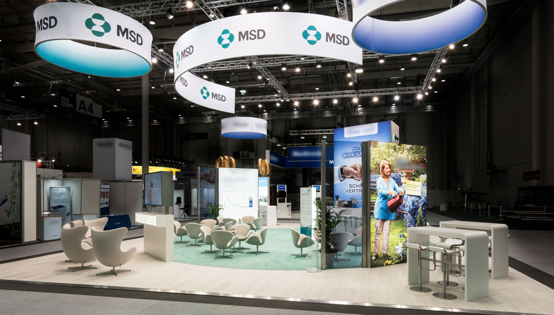 Messedesign für die MSD Sharp & Dohme GmbH von der Designagentur das formt aus München