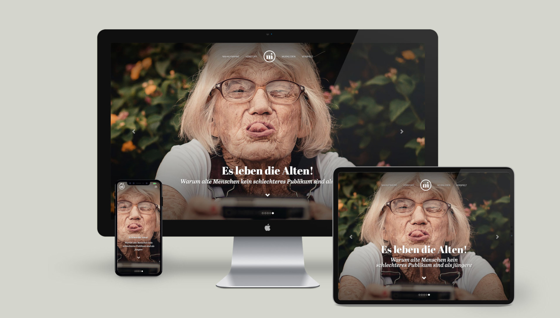 Internetauftritt mit individuellen Content-Management-System für das Magazin niusic von der Designagentur das formt aus München