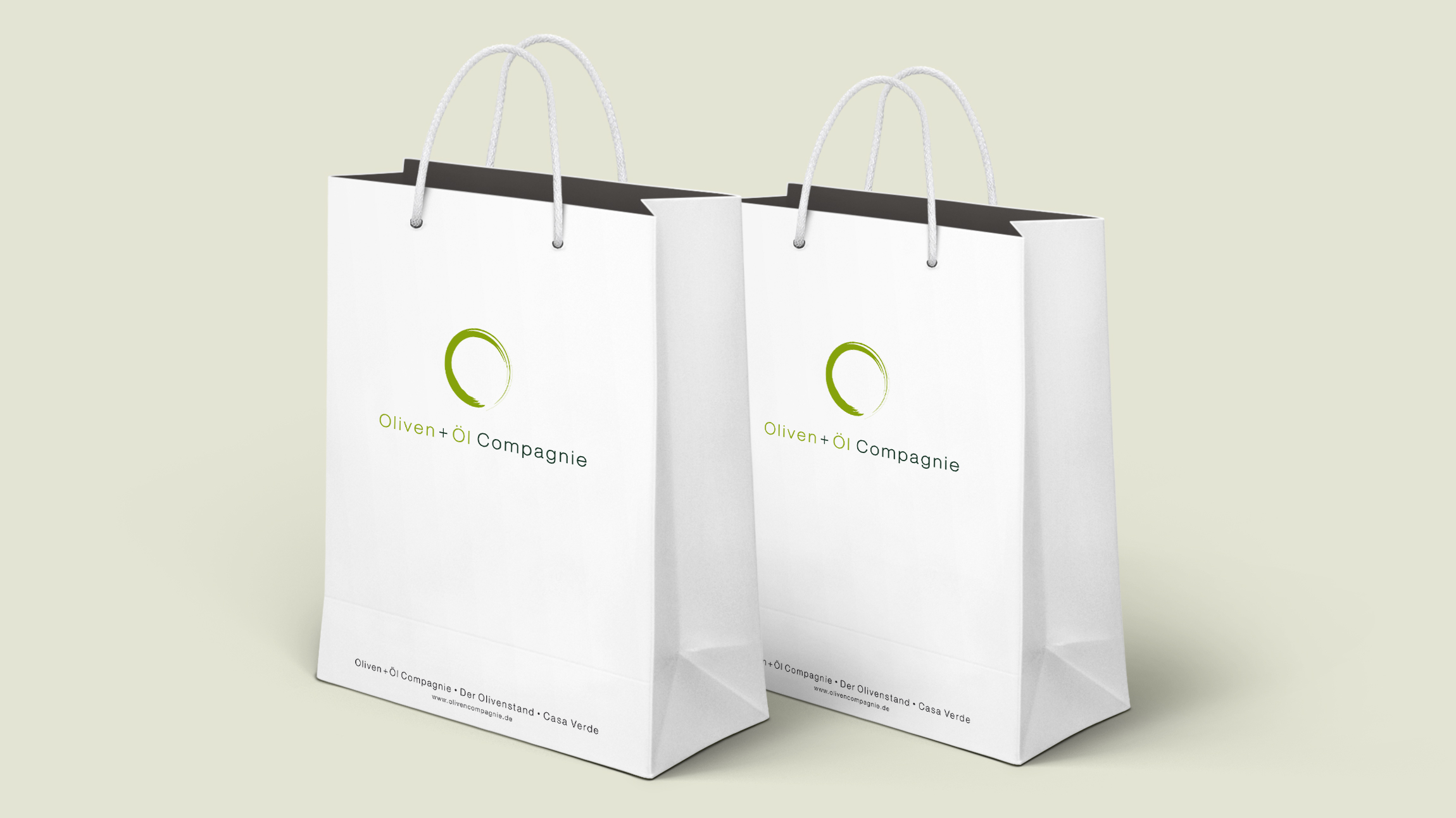 Corporate Design und Packaging für die Oliven + Öl Compagnie aus Memmingen von der Designagentur das formt aus München