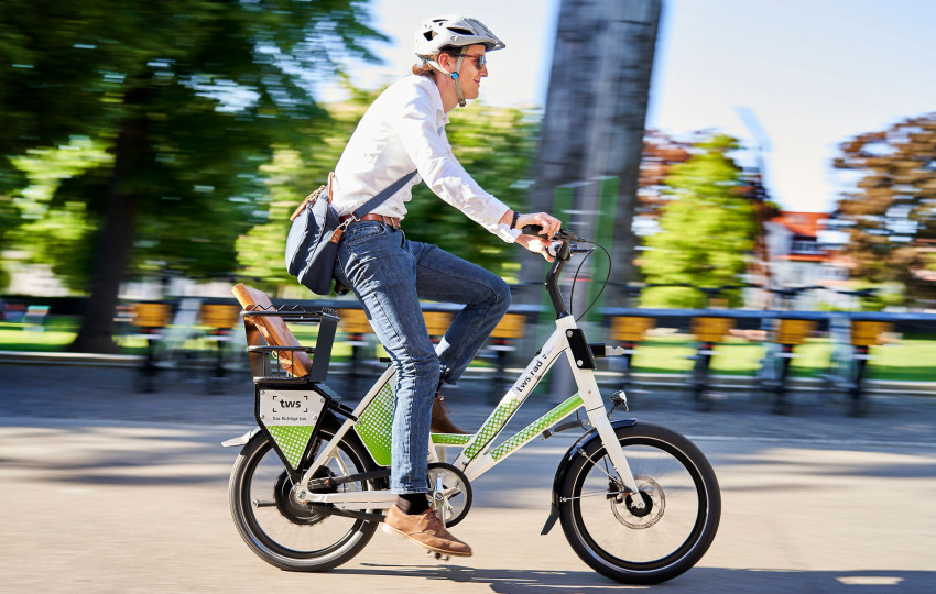 Markenentwicklung und Corporate Design für den mobilen Fahrrad-Leihservice der tws aus Ravensburg und Weingarten von der Designagentur das formt aus München