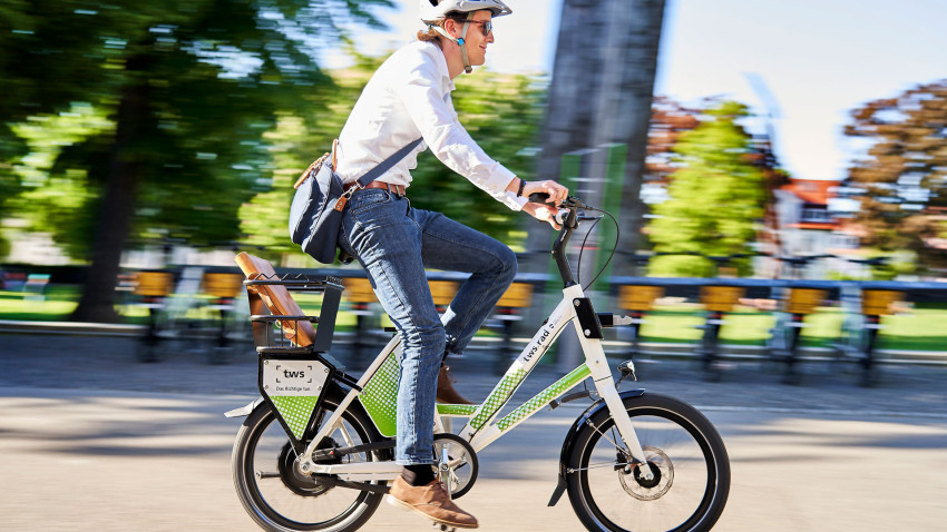 Markenentwicklung und Corporate Design für den mobilen Fahrrad-Leihservice der tws aus Ravensburg und Weingarten von der Designagentur das formt aus München