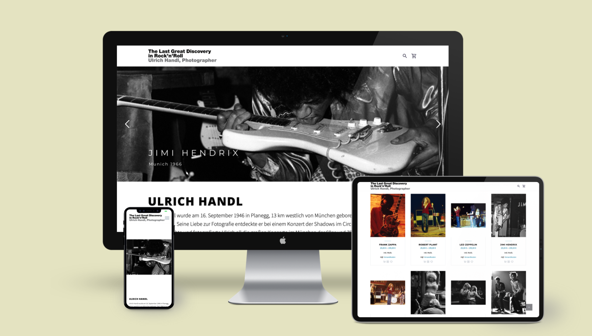 Moderner responsiver Internetauftritt mit Onlineshop und Wordpress Content-Management-System von der Designagentur das formt aus München