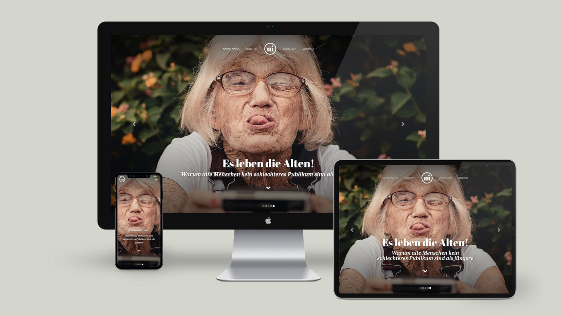 Responsiver Internetauftritt des niusic-Magazins - Konzeption, Webdesign und Programmierung von das formt aus München